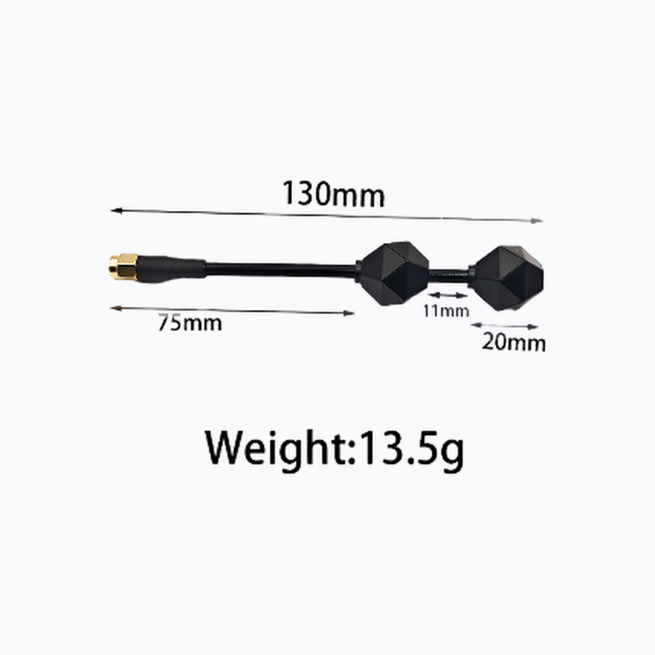 YC-A-COM-0040 | 5.2–6.0 GHz Dual-Diamond Video Antenna