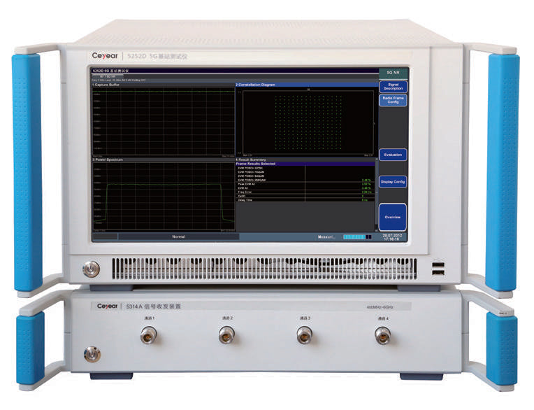 5252D 5G base station tester, modular configuration example