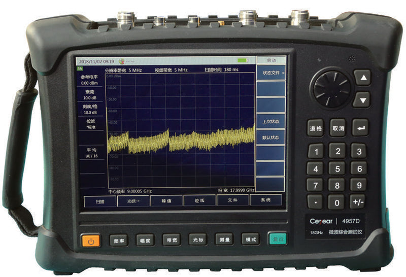 Ceyear 4957D 18 GHz handheld RF/microwave analyzer — representative model