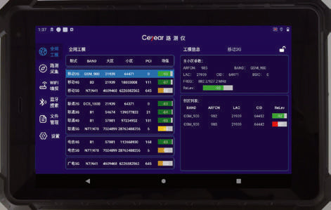 YC-TI-DT-0001 | 5259A communication drive tester, front view