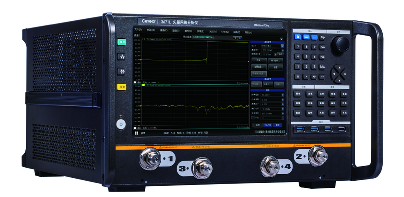 YC-TI-VNA-0003 | 3671L four-port vector network analyzer, representative configuration